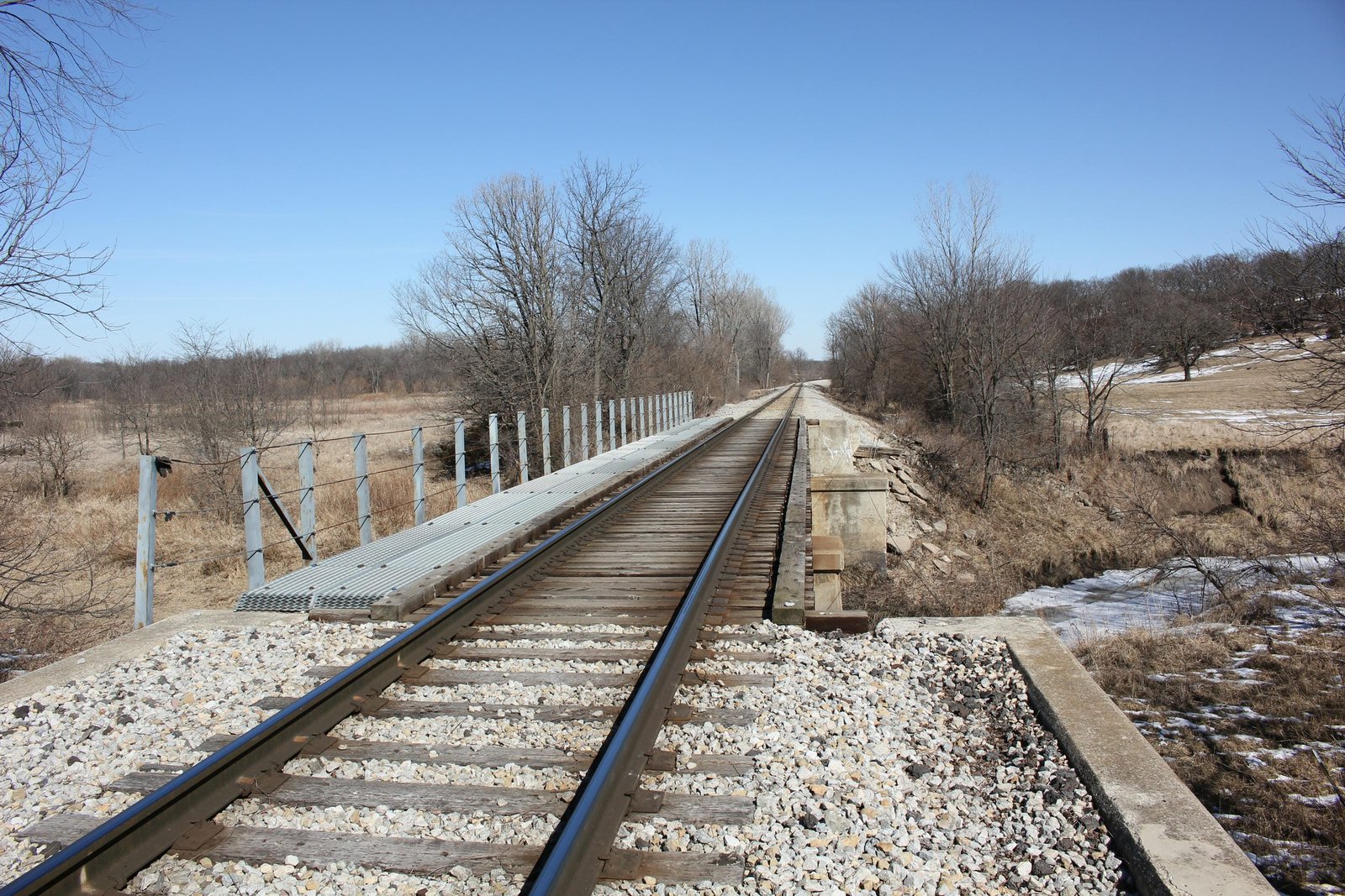 Looking east
